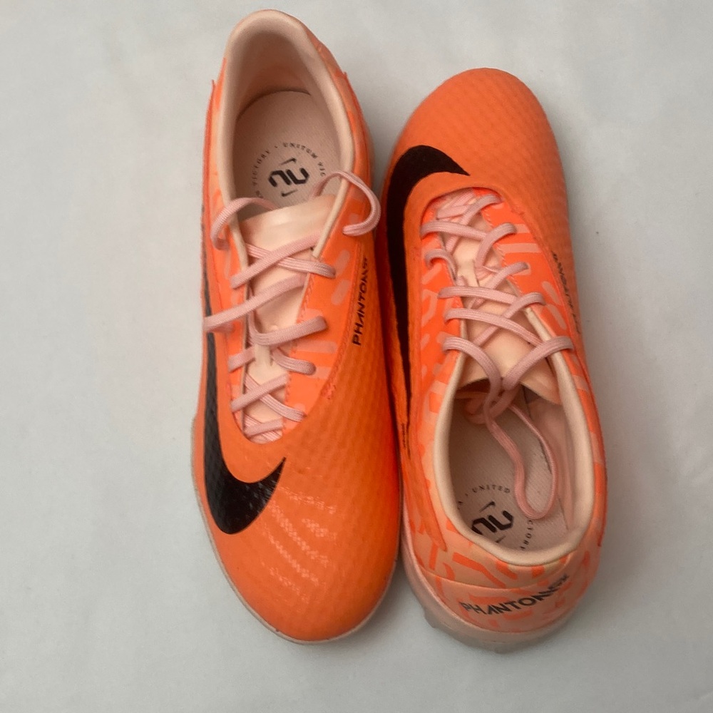 Nike Phantom Orange and Black Soccer Cleats